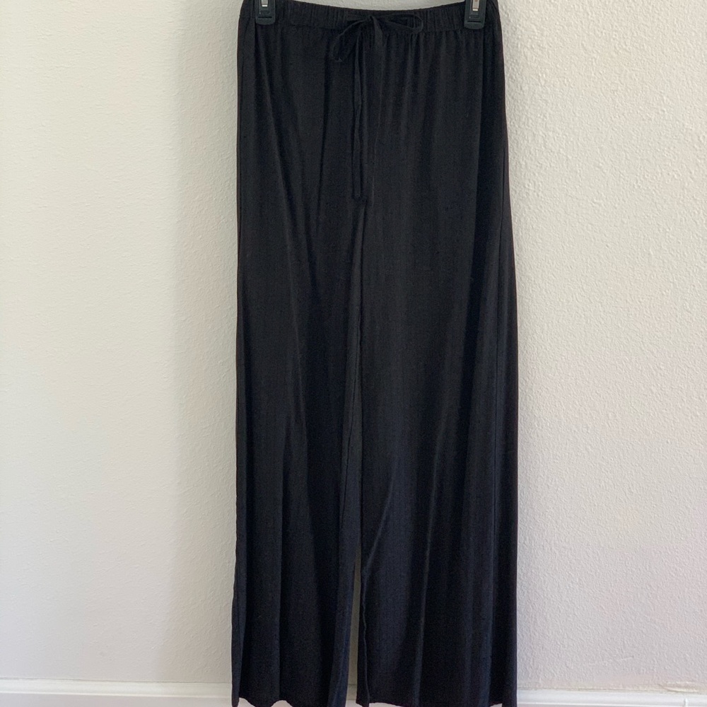 Black wide leg pants